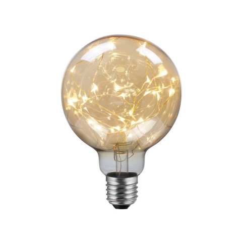 Ampoule LED Globe G95 - Mille Lumières Or - 2W 40Lm E27 2000K