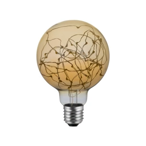 Ampoule LED Globe G95 - Mille Lumières Or - 2W 40Lm E27 2000K