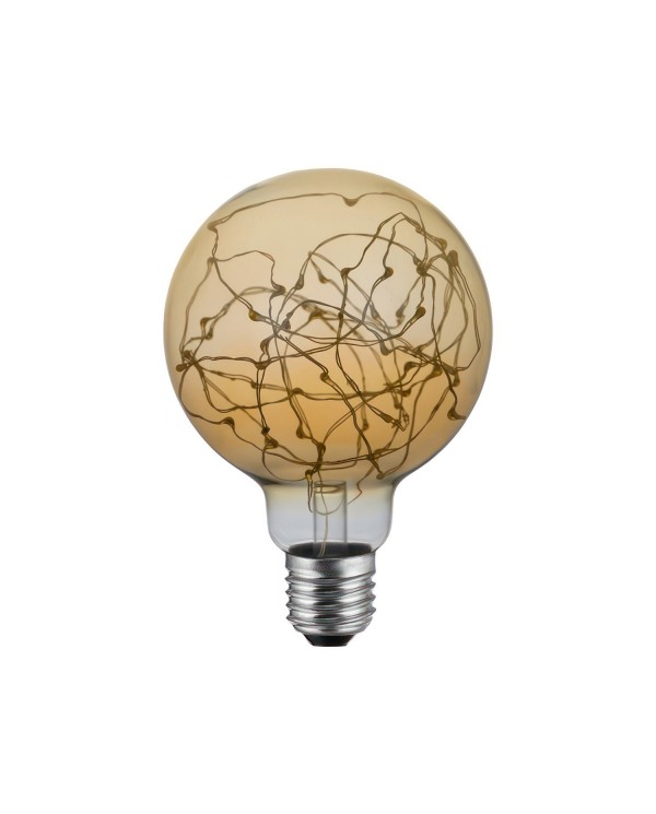 Ampoule LED Globe G95 - Mille Lumières Or - 2W 40Lm E27 2000K