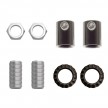 Kit rosace en bois recouvert de cuir