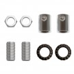 Kit rosace en bois recouvert de cuir