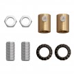 Kit rosace en bois recouvert de cuir