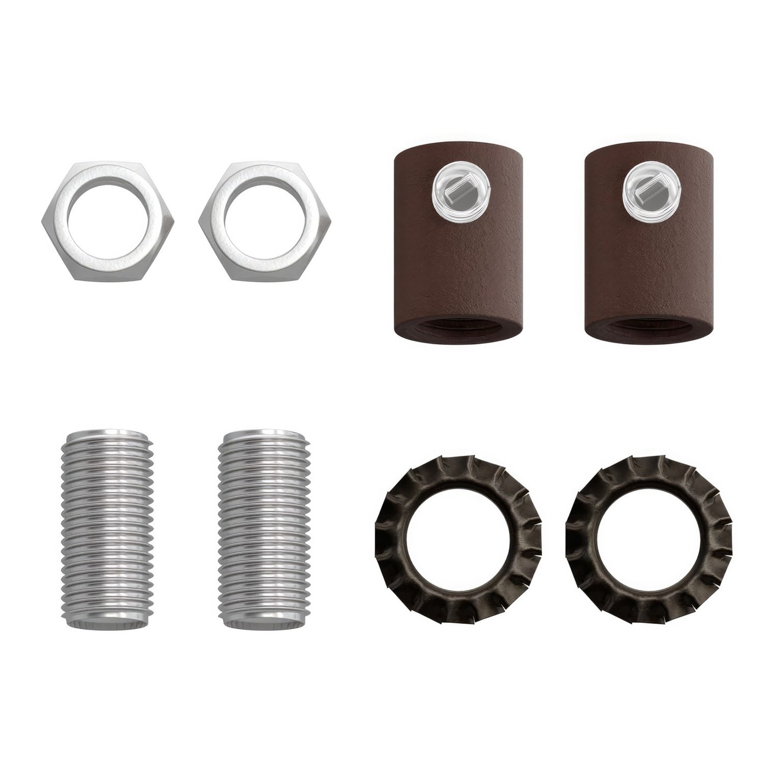 Kit rosace en bois recouvert de cuir