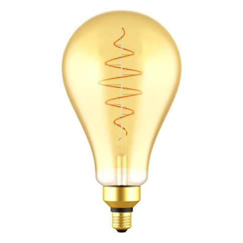 Ampoule LED XXL Pera A160 ligne Croissant Dorée avec filament en spirale 7W 600Lm E27 2200K Dimmable