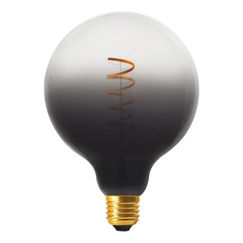 Ampoule Modulaire Décorative LED G125 Blanche à Lignes Horizontales 5W E27  Dimmable 2700K.