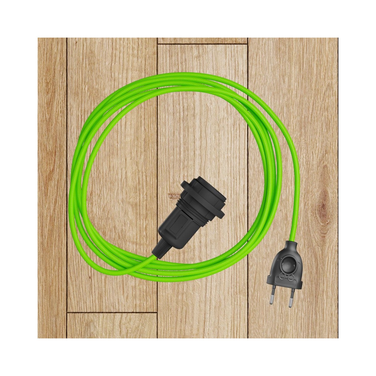 Fermaluce EIVA avec extension courbée, abat-jour Swing et douille IP65 waterproof