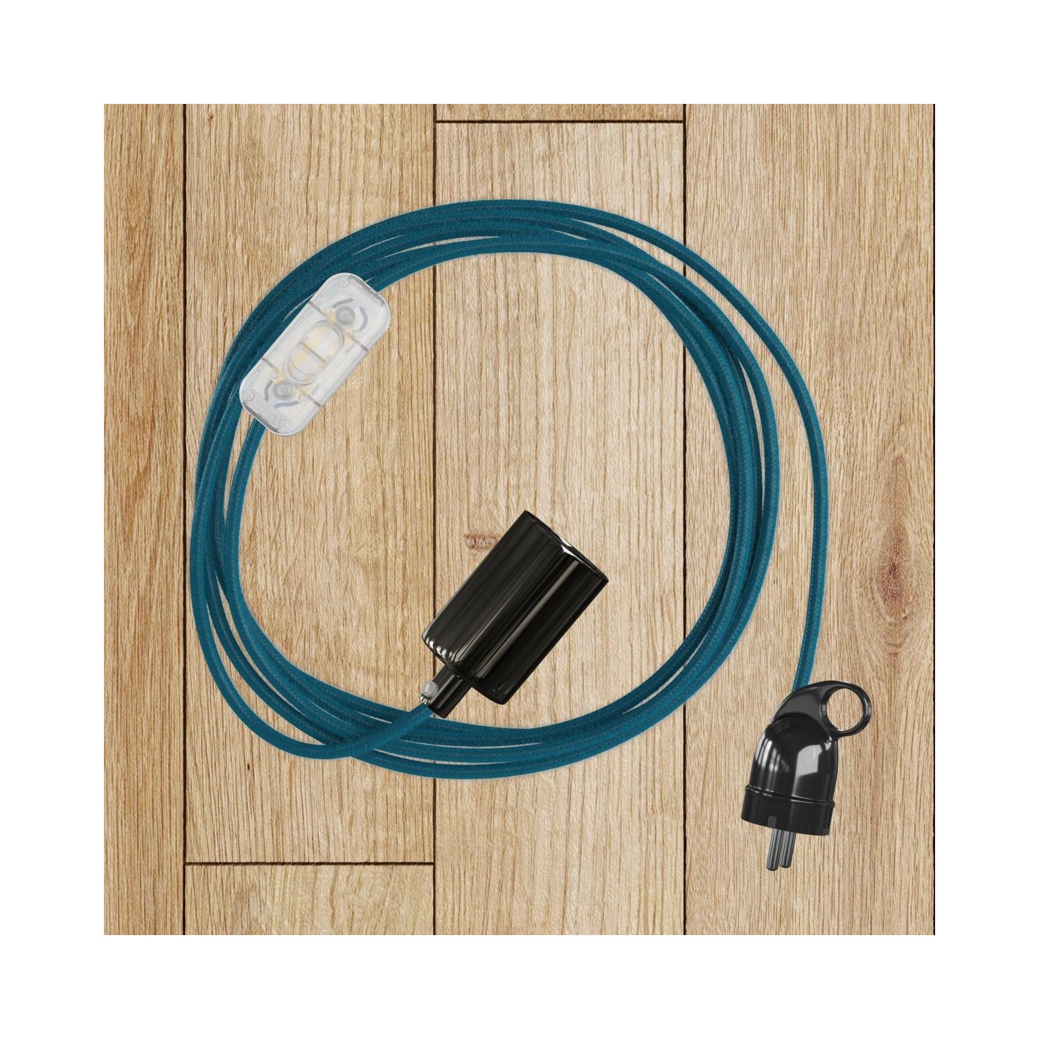 Fermaluce EIVA avec abat-jour Drop, articulation orientable et douille IP65 waterproof