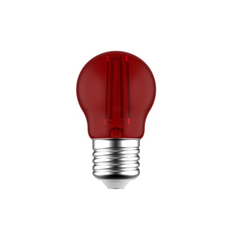 Ampoule LED Mini Globe G45 Rouge 1.4W 16Lm E27