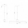 Porte-lampe métallisé E27 pour lampes murales ou de plafond