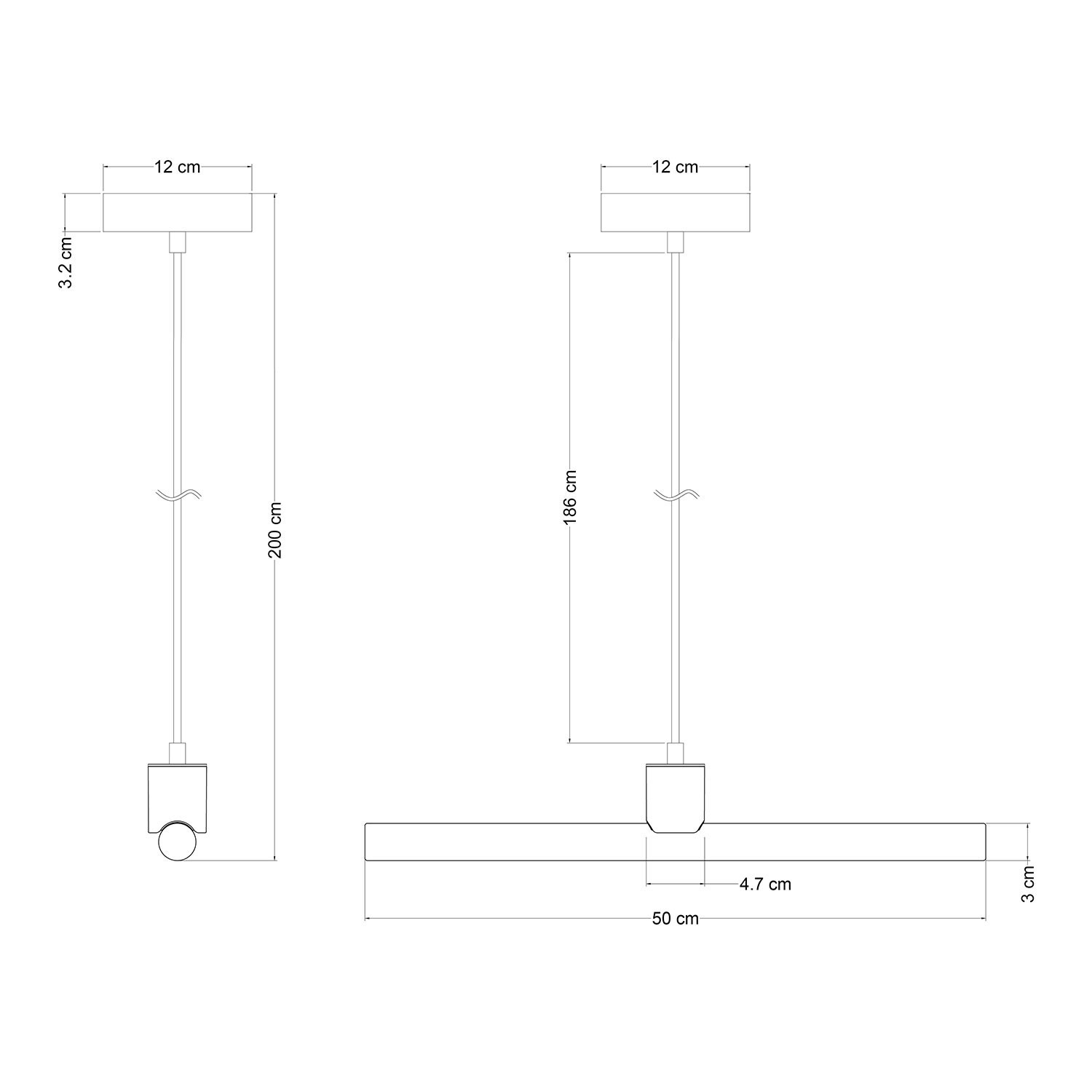 Porte-lampe métallisé E27 pour lampes murales ou de plafond