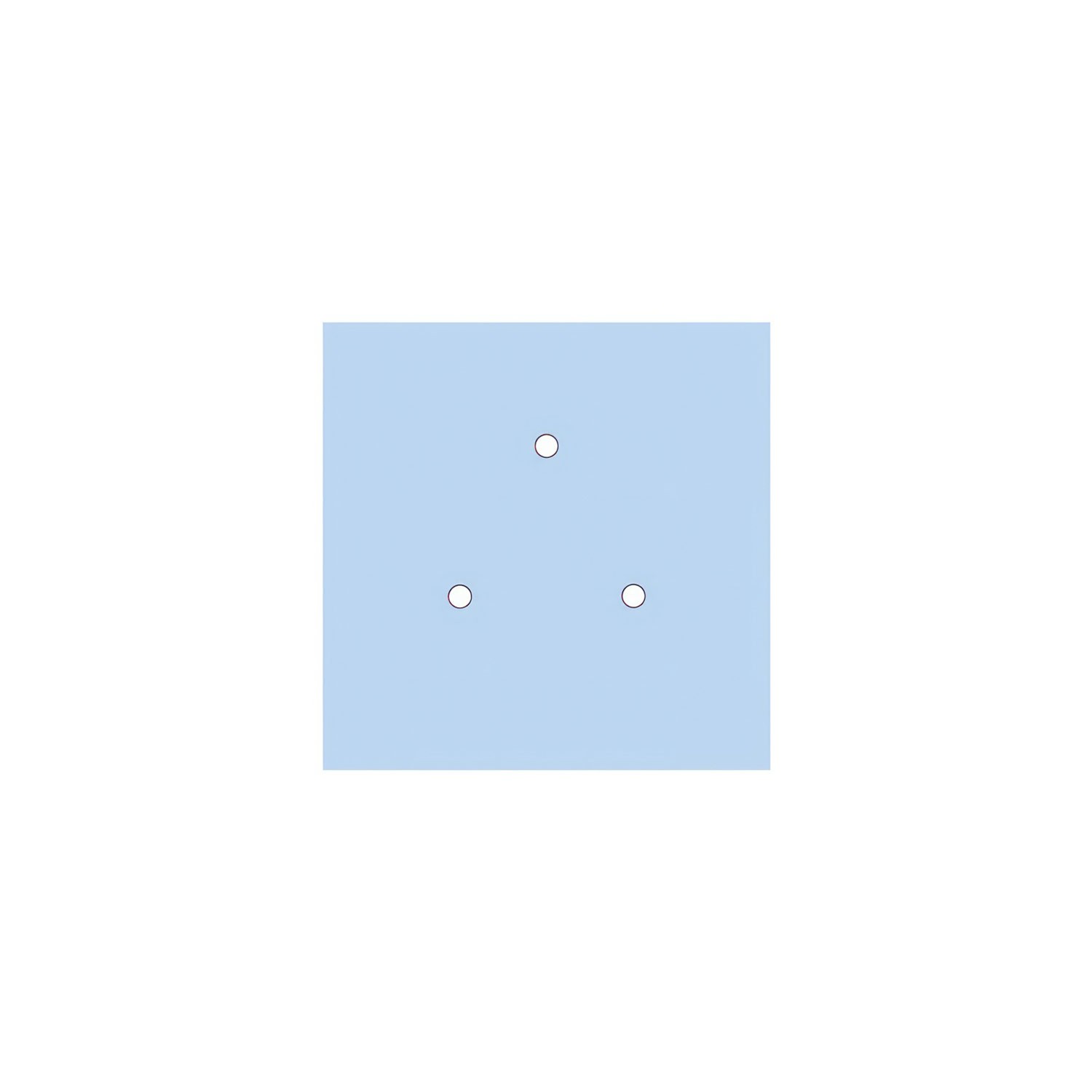Rosace XXL Rose-One carré de 400 mm avec 9 trous et 4 trous latéraux - PROMO