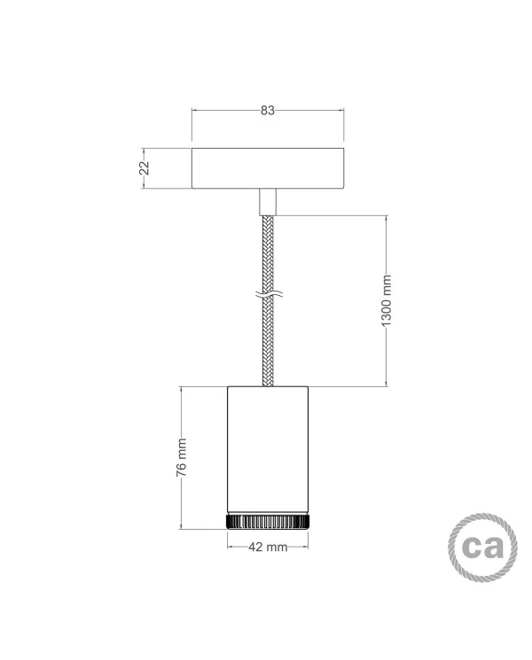 Lampe spot suspension simple Mini Spotlight GU1d0