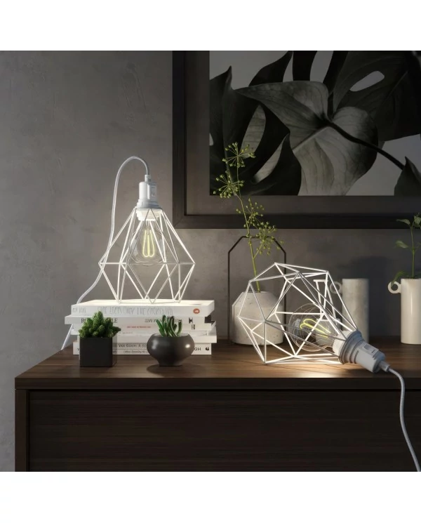 Table Snake - Lampe plug-in avec douille et cage Diamond