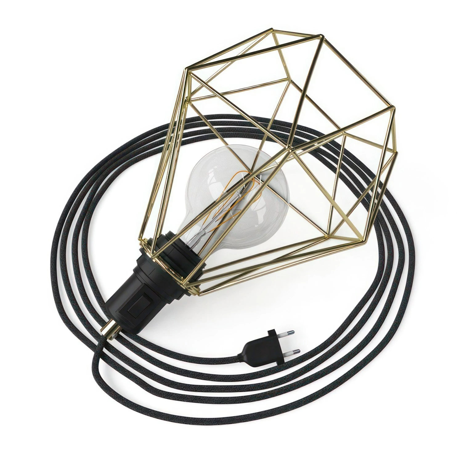 Table Snake - Lampe plug-in avec douille et cage Diamond