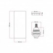 Ampoule LED Globo G125 Smoky Ligne Floating 6W 220Lm 1900K Dimmable