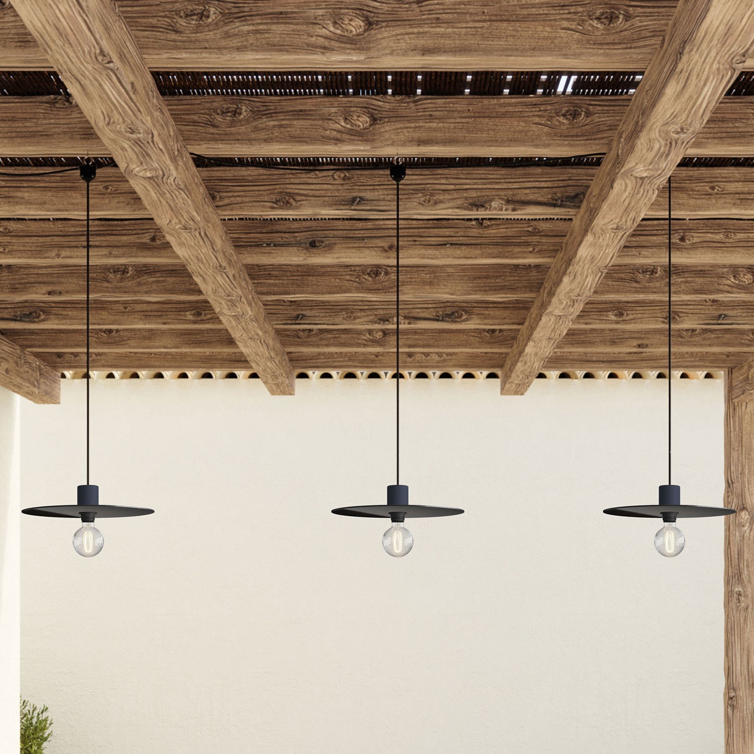 T-Snake EIVA Lampe d'extérieur IP65 avec 2 lumières et rosace