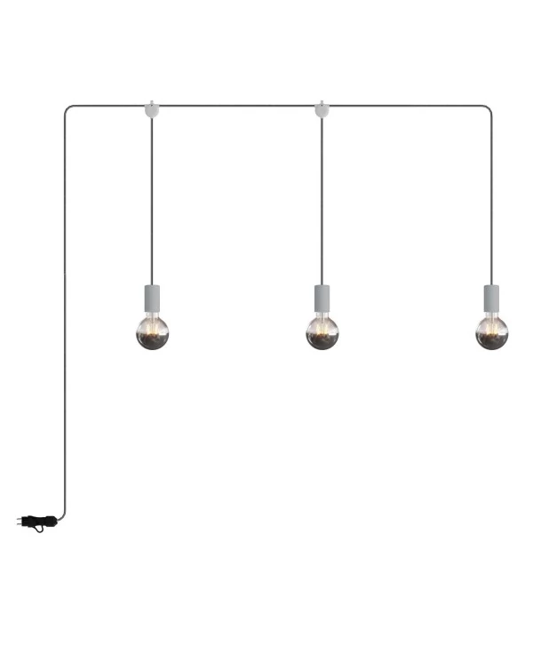 E-Snake EIVA Lampe d'extérieur IP65 portative avec 3 lumières