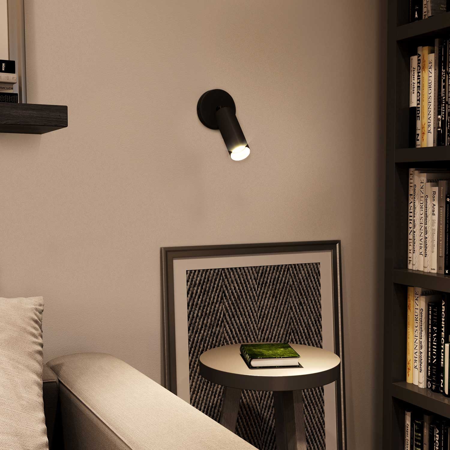 E-Snake EIVA Lampe d'extérieur IP65 avec 3 lumières, rosace et abat-jour