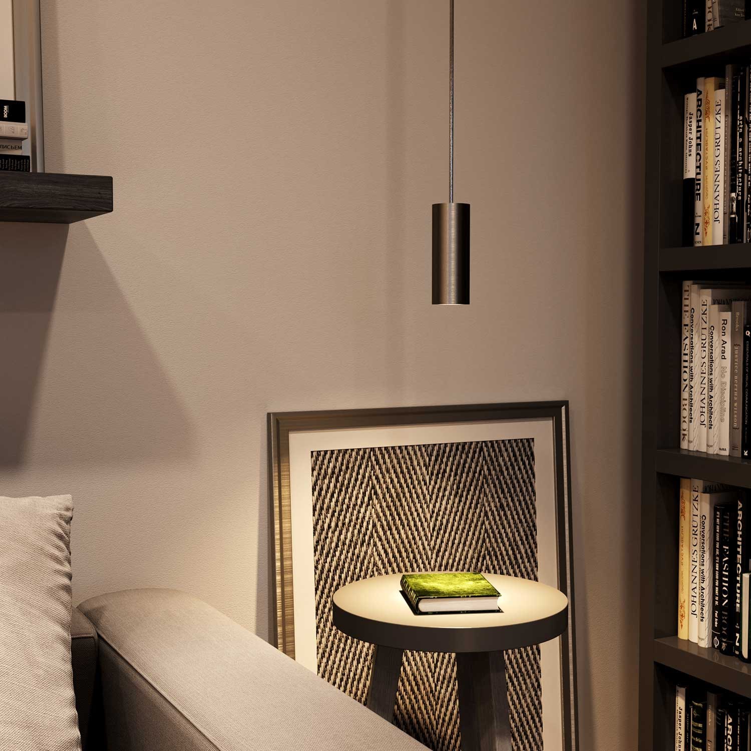 E-Snake EIVA Lampe d'extérieur IP65 avec 3 lumières, rosace et abat-jour