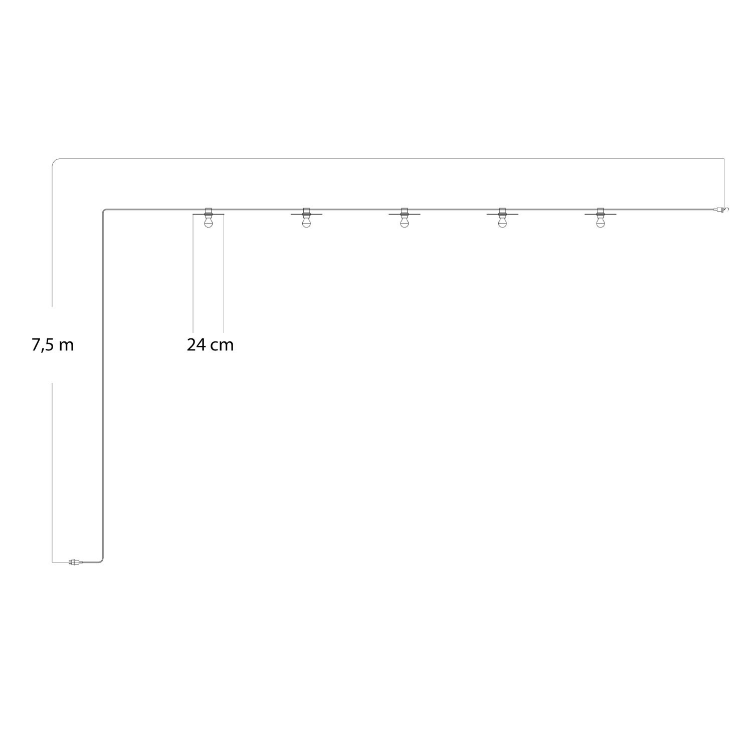 Ampoule Transparente LED Ellipse 170 10W 1100Lm E27 2700K Dimmable - H01