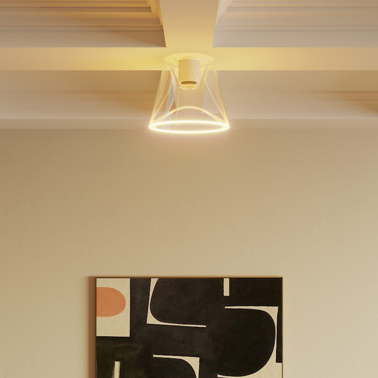 Lampe de table en bois avec articulation et lumière diffuse - Table Flex Wood avec prise bipolaire