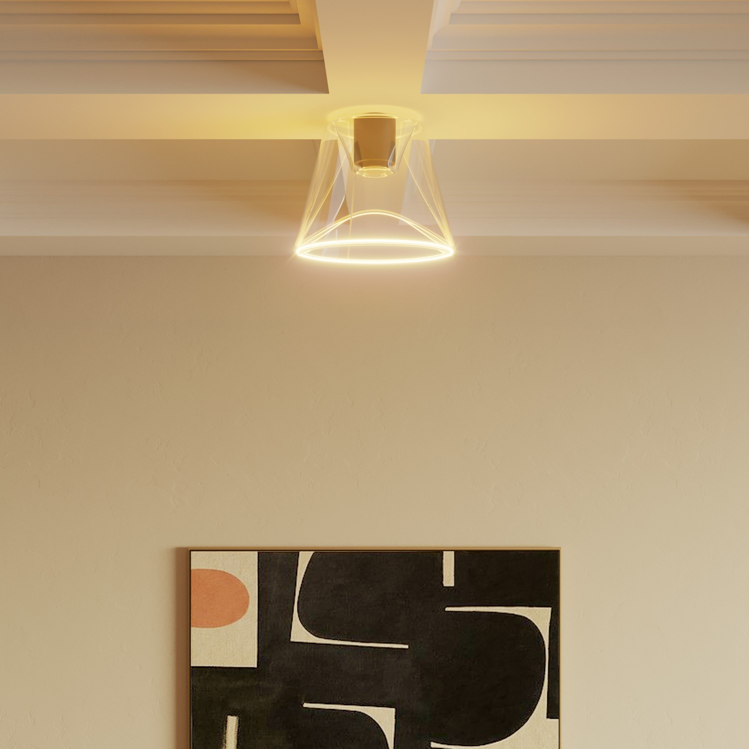 Lampe de table en bois avec articulation et lumière diffuse - Table Flex Wood avec prise bipolaire