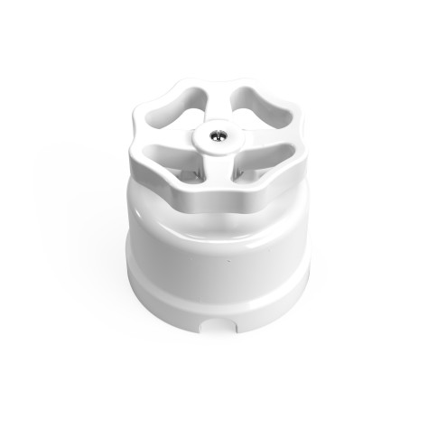 Interrupteur/Déviateur en porcelaine blanche avec valve