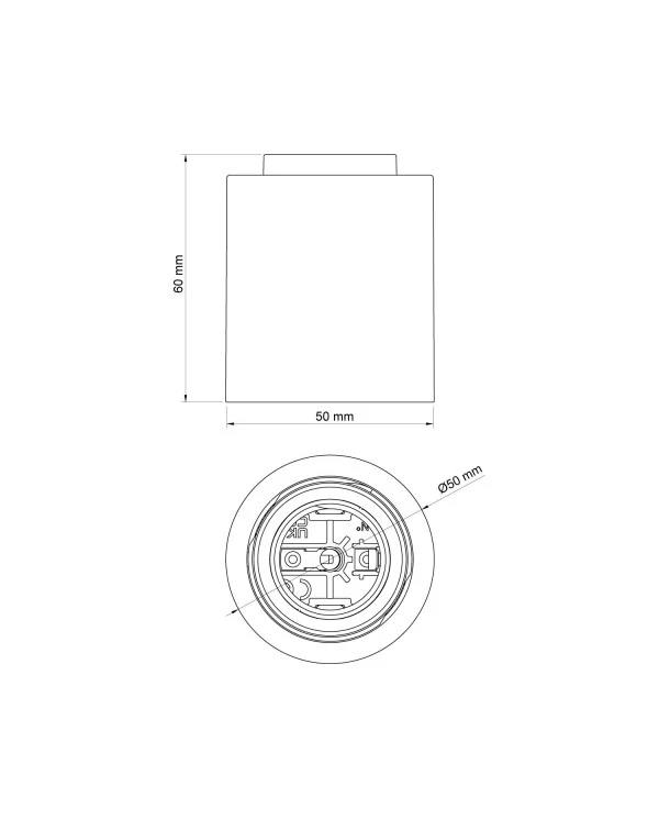 Douille E27 murale ou de plafond - Waterproof IP44