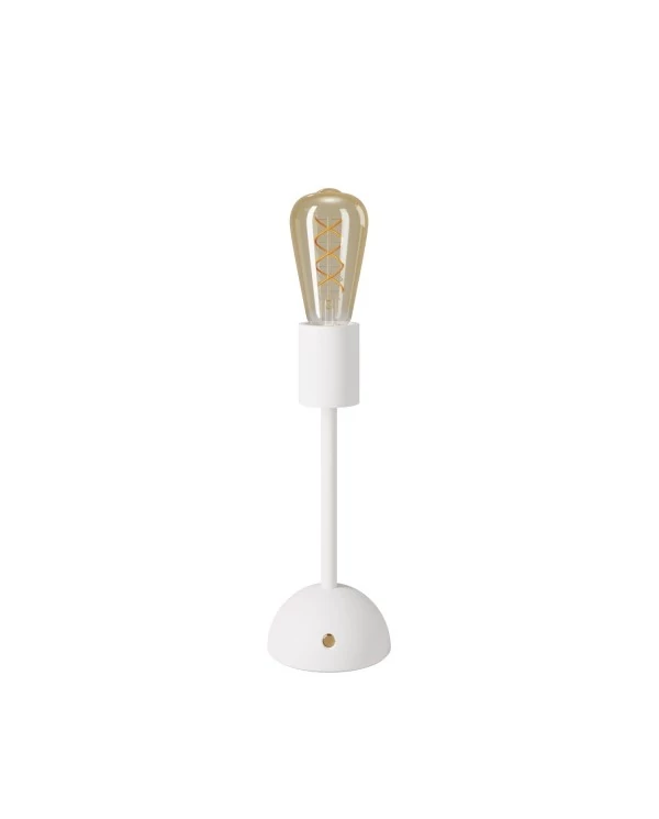 Lampe portative et rechargeable Cabless02 avec ampoule globo Edison dorée