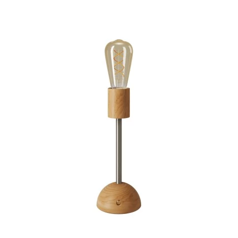 Lampe portative et rechargeable Cabless02 avec ampoule globo Edison dorée