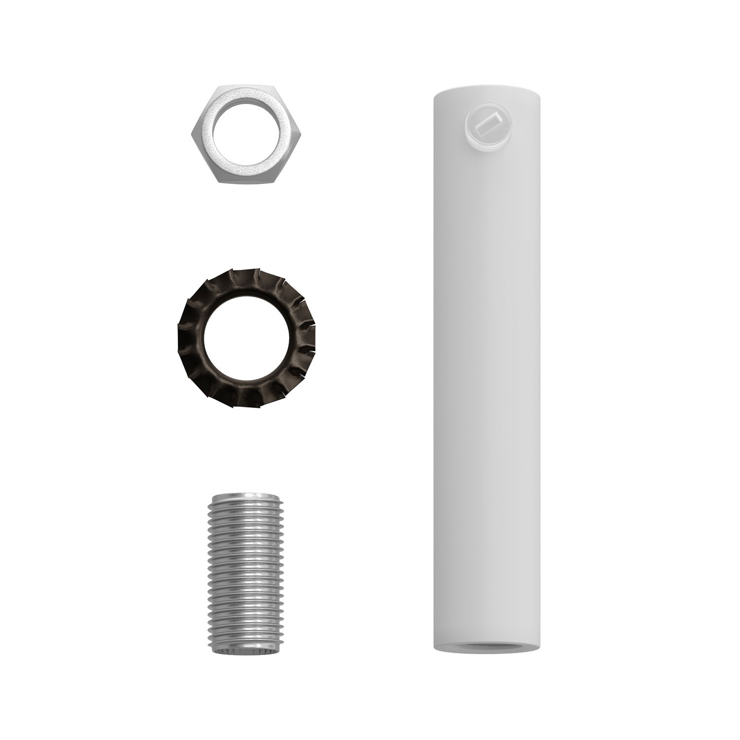 Kit rosace en silicone avec trou central et possibilité de trou latéral