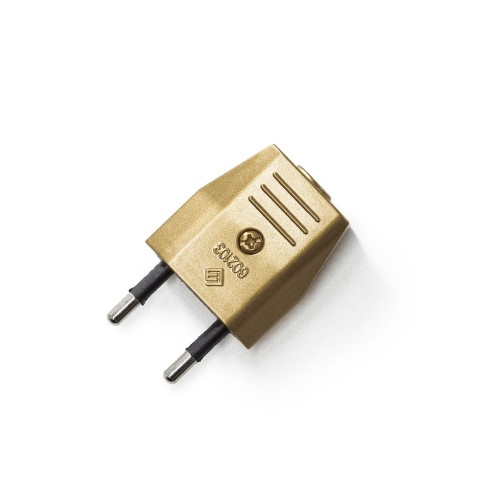 Rallonge électrique avec câble textile TC04 Coton Noir 2P 10A Made in Italy.