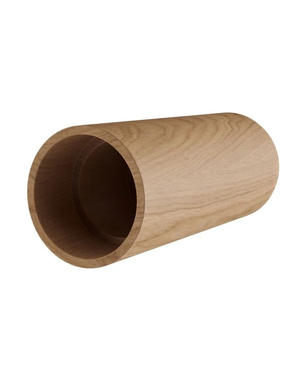 Tub-E14, tube en bois pour spots avec douille double anneau E14