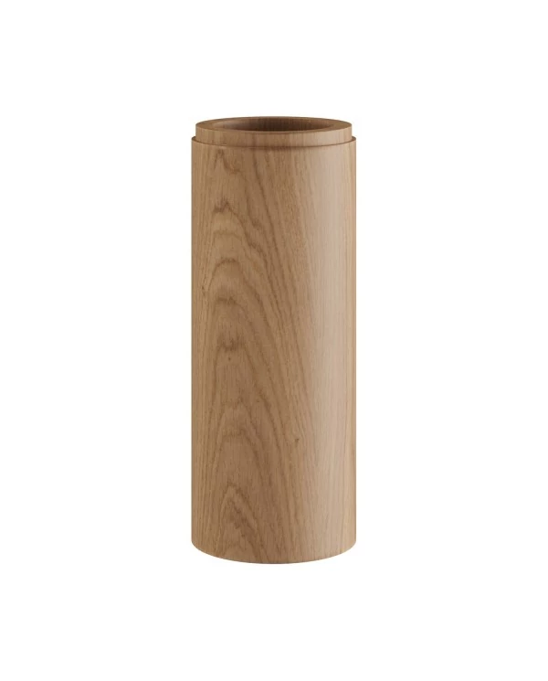 Tub-E14, tube en bois pour spots avec douille double anneau E14