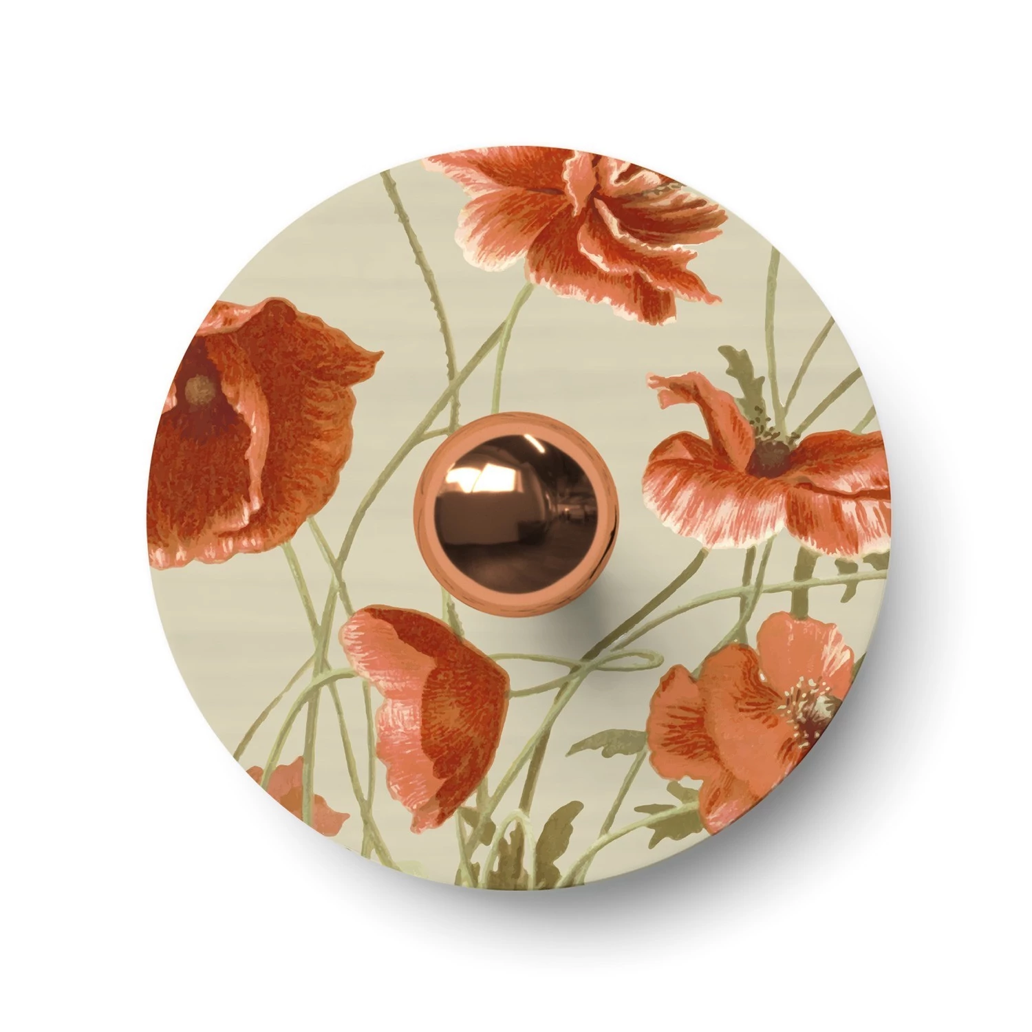 Lampe murale ou de plafond avec abat-jour à motifs floraux 'Blossom Haven' - Waterproof IP44