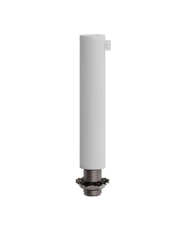 Serre-câble cylindrique en métal long 7 cm avec tige, écrou et rondelle