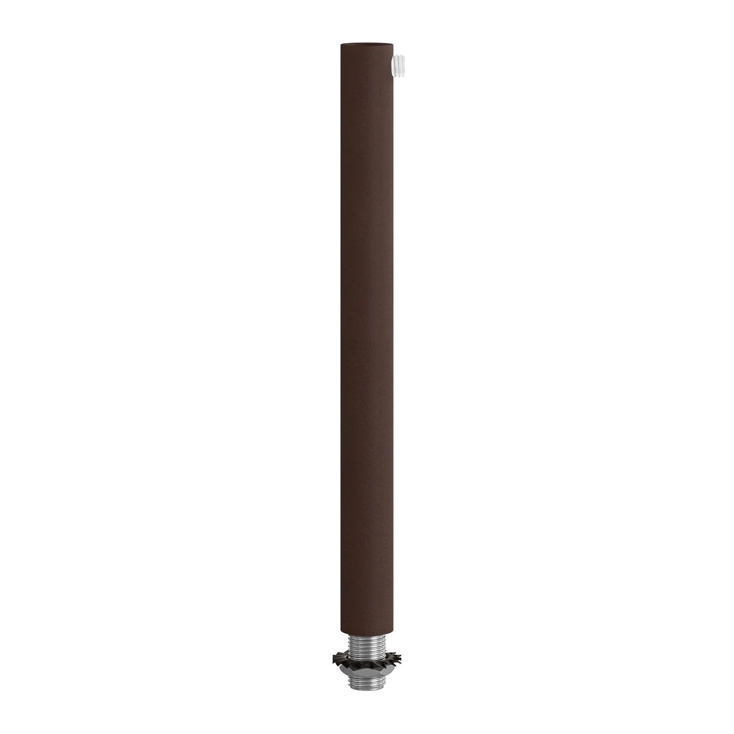 Serre-câble cylindrique en métal long 15 cm avec tige, écrou et rondelle