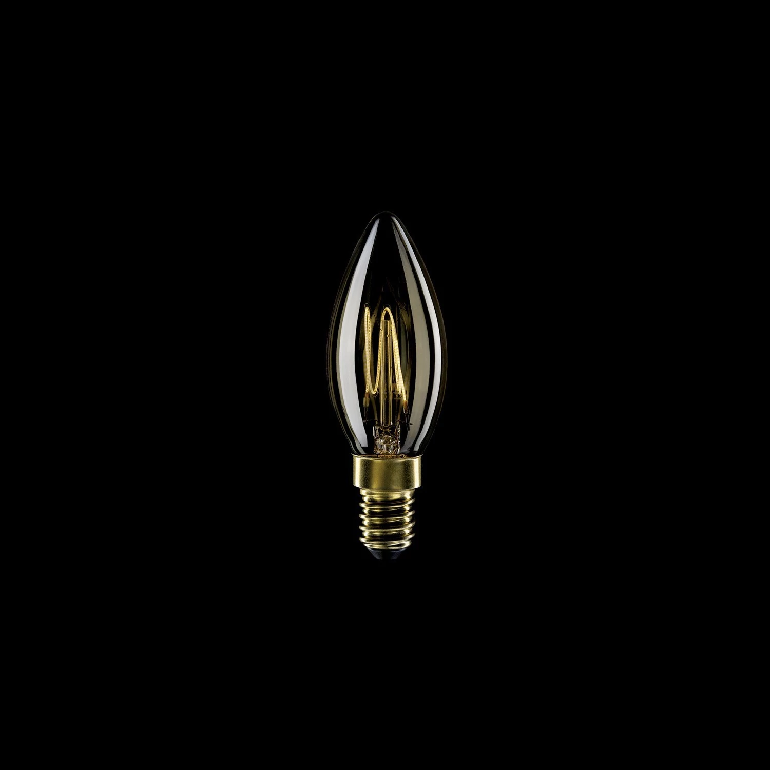 Ampoule Dorée LED Carbon Line Filament Cage Candle C35 3,5W 300Lm E14 2700K Dimmable - C51