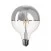 Ampoule LED Demi Sphère Argent B05 Ligne 5V Filament Court Globo G125 1,3W 110Lm E27 2500K Dimmable