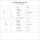 Lampe portable et rechargeable Cabless14 avec ampoule goutte et abat-jour