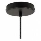 Suspension fabriquée en Italie avec câble textile, abat-jour Mini Cloche XS en céramique - complète avec ampoule