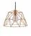 Suspension fabriquée en Italie avec câble textile, abat-jour Dome et finition en métal - complète avec ampoule