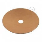Suspension fabriquée en Italie avec câble textile, abat-jour en céramique Plat et finition en métal - complète avec ampoule