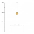 Lampe suspension avec abat-jour Sfera