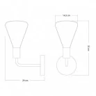 Lampe Fermaluce Elle en métal avec ampoule Siro