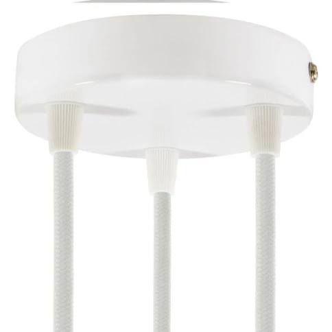 Kit rosace métallique cylindrique à 3 trous