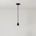 Suspension fabriquée en Italie avec câble textile et finition porcelaine colorée