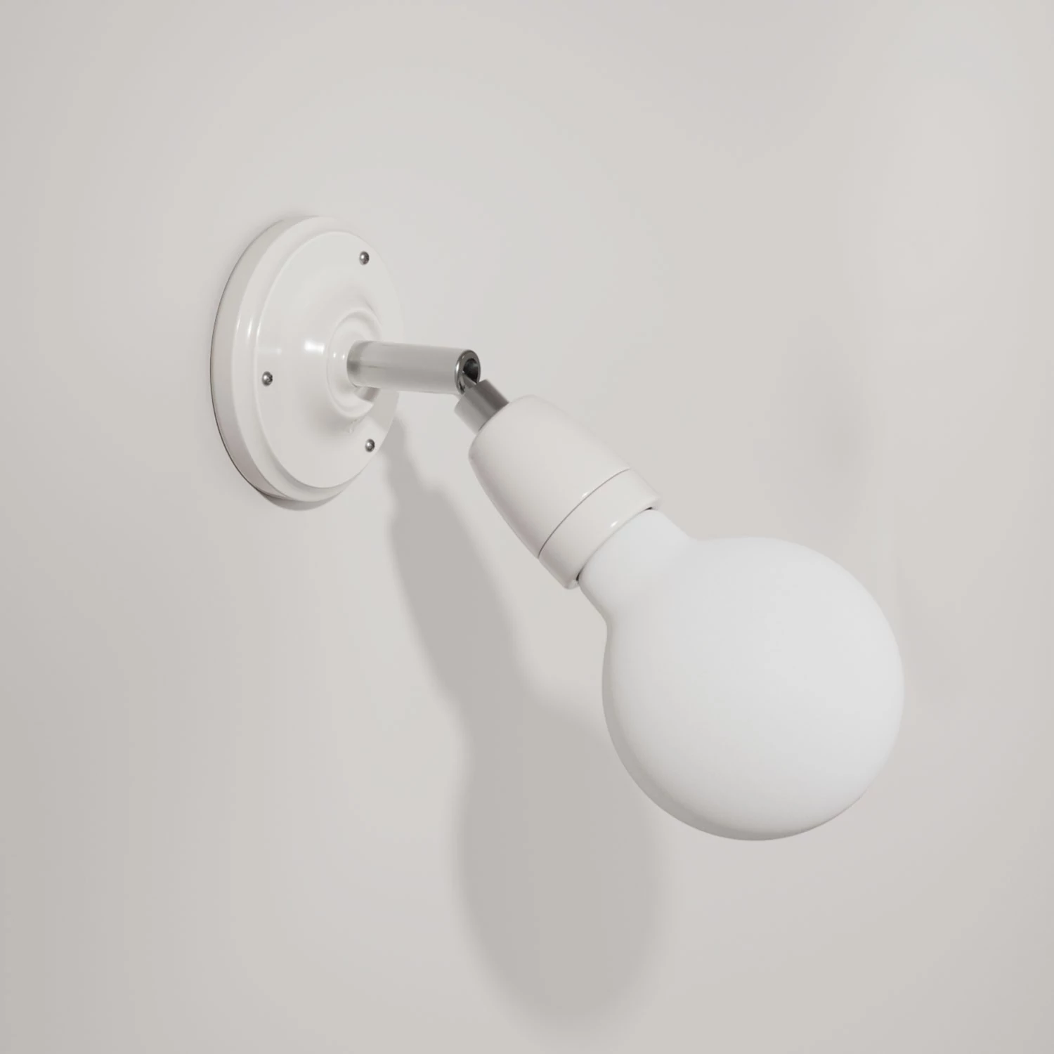 Fermaluce Color 90°, applique murale ajustable en porcelaine