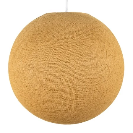 Abat-jour Sfera en fil - 100% fait main - Polyester Moutarde