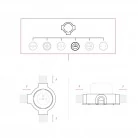 Kit de prise murale de type français et support pour Creative-Tubes en porcelaine